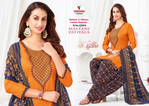 Mastani Patiyala 12 By Vandana Printed Cotton Dress Material Catalog